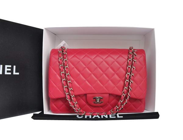7A Replica Chanel Original Leather Jumbo Flap Bag A47600 Peach